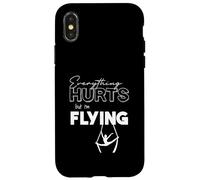 Custodia per iPhone X/XS Tutto fa male ma sto volando aerea Lyra, sete, cerchio