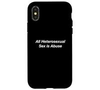 Custodia per iPhone X/XS Tutto il sesso eterosessuale è abuso