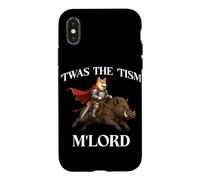 Custodia per iPhone X/XS 'TWAS Il 'Tism M'Lord Shiba Inu Cavaliere Cavaliere Cavaliere Cinghiale Medievale