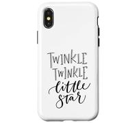 Custodia per iPhone X/XS Twinkle Twinkle Little Star, decorazione per cameretta a tema cielo notturno