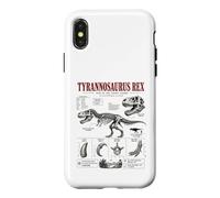 Custodia per iPhone X/XS Tyrannosaurus Rex Fossil Guide Museo Anatomia Arte