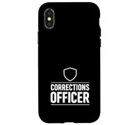 Custodia per iPhone X/XS Ufficiale penitenziario CO Correzioni Ufficiale Prigione Compito carcer