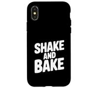 Custodia per iPhone X/XS Umorismo culinario retrò classico Shake and Bake