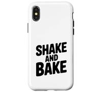 Custodia per iPhone X/XS Umorismo culinario retrò classico Shake and Bake