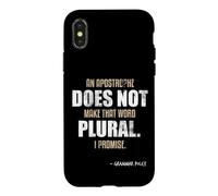 Custodia per iPhone X/XS Un apostrofo non rende la parola grammatica inglese plurale