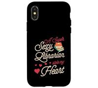 Custodia per iPhone X/XS Un bibliotecario super sexy ha rubato il mio cuore San Valentino