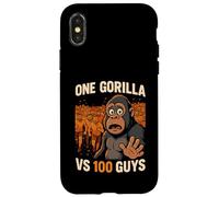 Custodia per iPhone X/XS Un Gorilla Vs 100 Ragazzi Cento Uomini Meme