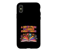 Custodia per iPhone X/XS Una buona pagina cambia tutto Design per gli amanti dei libri