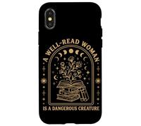 Custodia per iPhone X/XS Una donna ben letta è una creatura pericolosa bandita amante dei libri