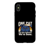 Custodia per iPhone X/XS Una pacca che era sufficiente è stata fatta gatto