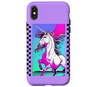 Custodia per iPhone X/XS Unicorno surf retrò anni '90