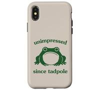 Custodia per iPhone X/XS Unimpressed Since Tadpole Funny Frog Silly Graphic