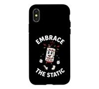 Custodia per iPhone X/XS Vacuum Tube Audiophile Vintage Embrace The Static Art