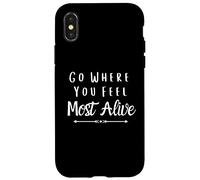 Custodia per iPhone X/XS Vai dove ti senti più vivo per gli amanti della natura e della foresta