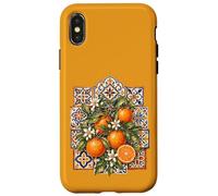 Custodia per iPhone X/XS Valencia Arance Spagna Andalusa Piastrelle Costa