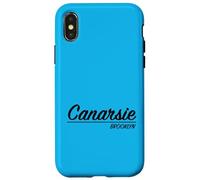 Custodia per iPhone X/XS Vecchia scuola New York Retro Canarsie Brooklyn Quartiere
