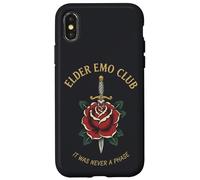 Custodia per iPhone X/XS Vecchio Emo Club Rose Retro