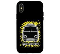 Custodia per iPhone X/XS Viaggia e goditi Vintage Van Retro Road Trip