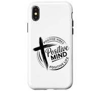 Custodia per iPhone X/XS vibrazioni positive mente positiva uomini cristiani donne crisitiani