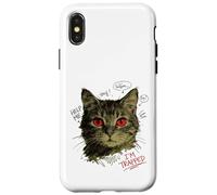 Custodia per iPhone X/XS Vibrazioni street style con gatti intrappolati