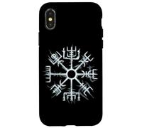Custodia per iPhone X/XS Vichingo Vegvisir Walhalla rune bussola nordica