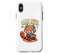 Custodia per iPhone X/XS Video Gaming Just one more Game Gaming Red Panda
