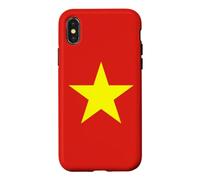 Custodia per iPhone X/XS Vietnam Flag Colors Vietnamese Gift for Vietnamese