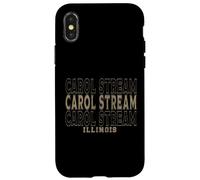 Custodia per iPhone X/XS Vintage Carol Stream Illinois