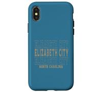Custodia per iPhone X/XS Vintage Elizabeth City Carolina del Nord
