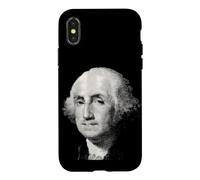 Custodia per iPhone X/XS Vintage Historical Portrait Americana Engraved Art