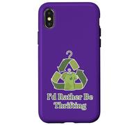 Custodia per iPhone X/XS Vintage I'd Rather Be Thrifting Negozio dell'usato
