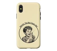Custodia per iPhone X/XS Vintage Retro Illustration Fun Design Kid and Mantis