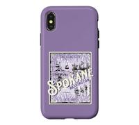 Custodia per iPhone X/XS Vintage Spokane Washington The Lilac City Carousel Cascata