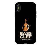 Custodia per iPhone X/XS Violino Clefa di Fa Appassionato di Musica