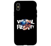 Custodia per iPhone X/XS Virtual Reality Skull VR Gamer Futuristic Art