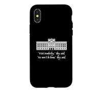 Custodia per iPhone X/XS VISITA PEMBERLEY NON SARÀ A CASA hanno detto Jane Austen Meme
