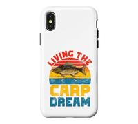 Custodia per iPhone X/XS Vivere il sogno della carpa Pesca alla carpa