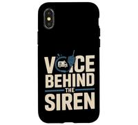 Custodia per iPhone X/XS Voce Dietro Il Dispatcher Di Emergenza Sirena EMS
