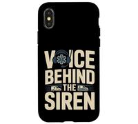 Custodia per iPhone X/XS Voce Dietro Il Dispatcher Di Emergenza Sirena EMS