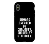 Custodia per iPhone X/XS Voci create dalla gelosia condivise da Stupidity Mindful