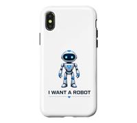 Custodia per iPhone X/XS Voglio un robot umanoide