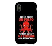 Custodia per iPhone X/XS Vorrei essere un polpo Umorismo marino