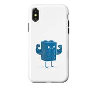 Custodia per iPhone X/XS Vuoi vedere il mio giocattolo Building Brick Builders in confezione da sei