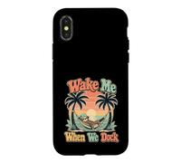 Custodia per iPhone X/XS Wake Me When We Dock Divertente Crociera Bradipo