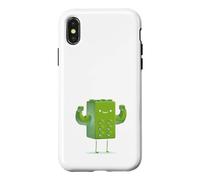 Custodia per iPhone X/XS Want To See My Six Pack Giocattoli di costruzione di edifici