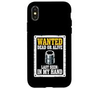 Custodia per iPhone X/XS Wanted Poster 10 mm Socket Jokes Humor Car Guy Car Mechanic