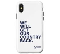 Custodia per iPhone X/XS We Will Get Our Country Back - Restore Britain UK (White)