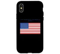 Custodia per iPhone X/XS Wearing a Mask is Patriotic