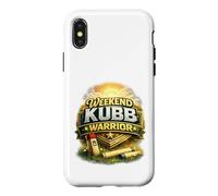 Custodia per iPhone X/XS Weekend Kubb Warrior regalo per giocatori di scacchi