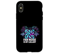 Custodia per iPhone X/XS White Noise Lover Fan Noise Is My Lullaby